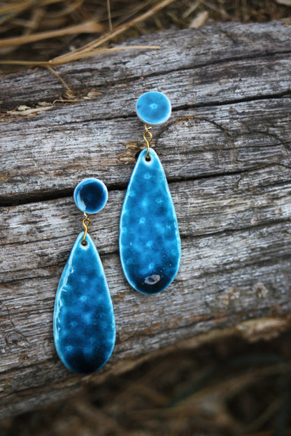 Hidden Blossoms / Porcelain Earrings