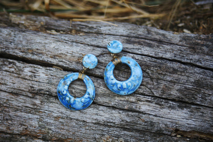 Fresco Flora / Porcelain Earrings