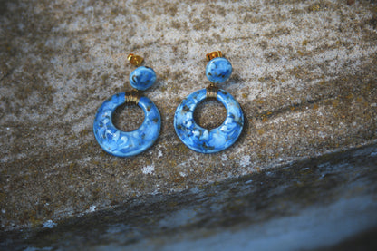 Fresco Flora / Porcelain Earrings