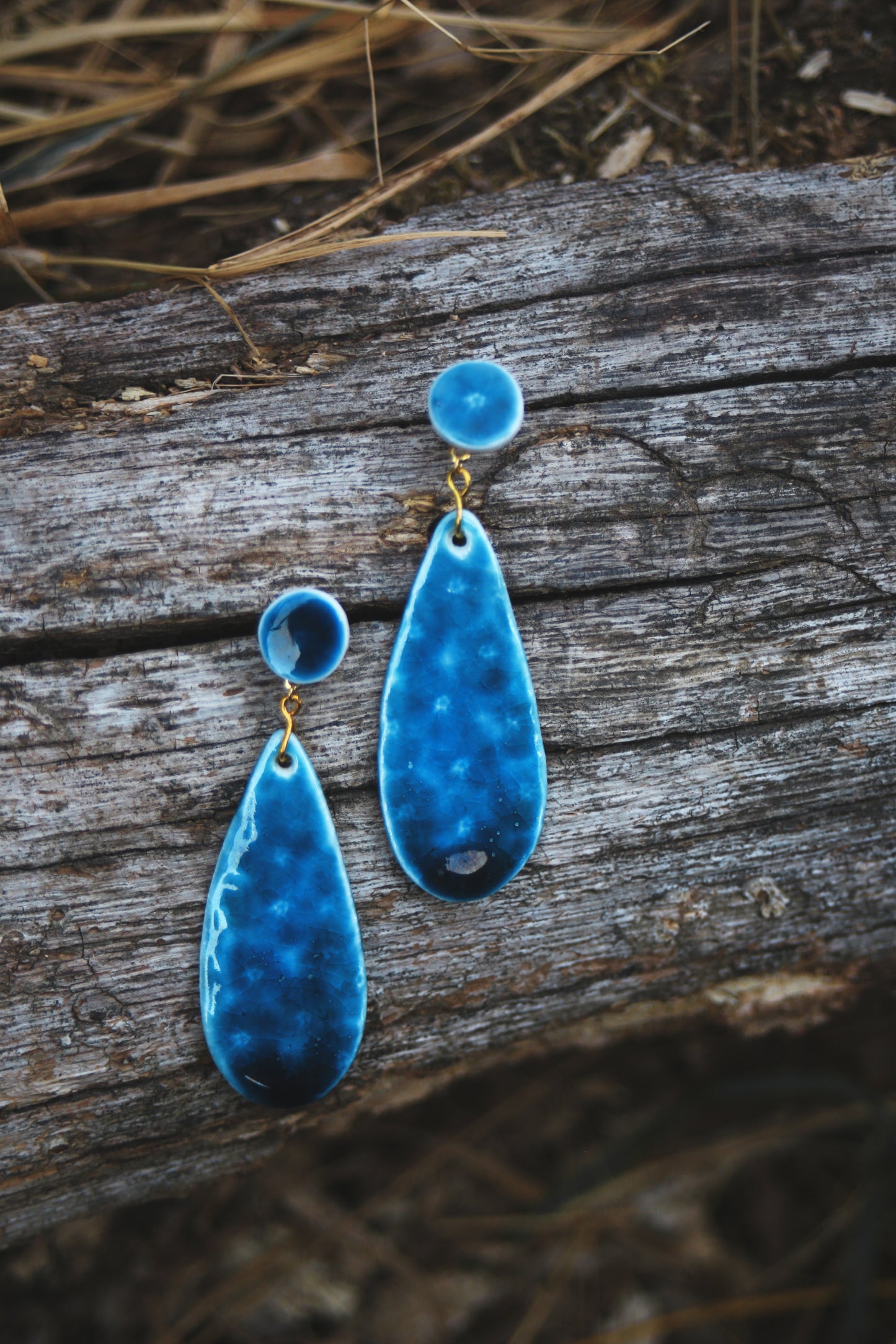 Hidden Blossoms / Porcelain Earrings