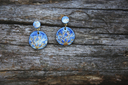 Branching Dream / Porcelain Earrings
