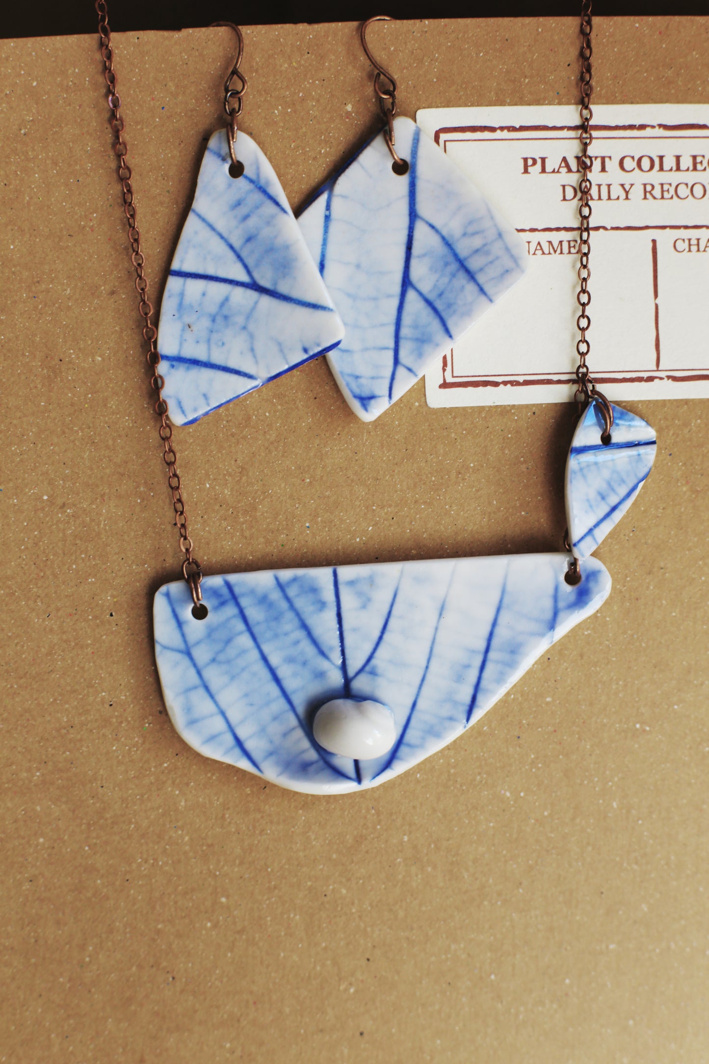 Snail Shards / Porcelain Jewellery Set