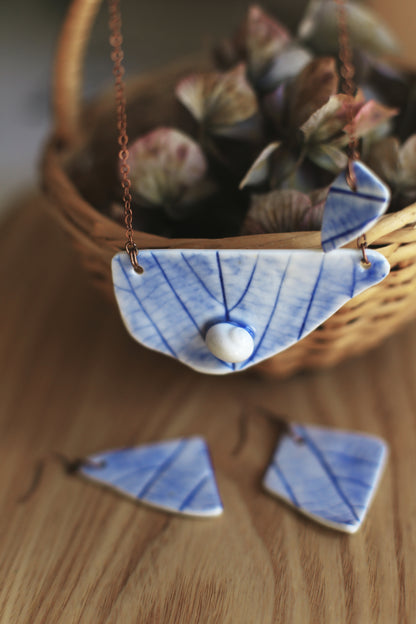 Snail Shards / Porcelain Jewellery Set