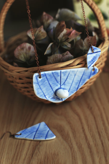 Snail Shards / Porcelain Jewellery Set