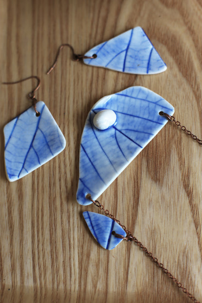 Snail Shards / Porcelain Jewellery Set