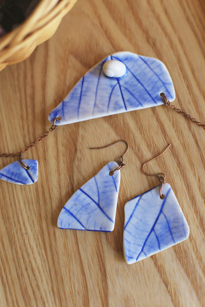 Snail Shards / Porcelain Jewellery Set