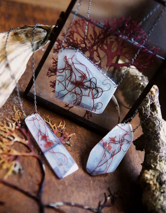 Phare de la pointe d'Agon / Normandy necklace and backlace