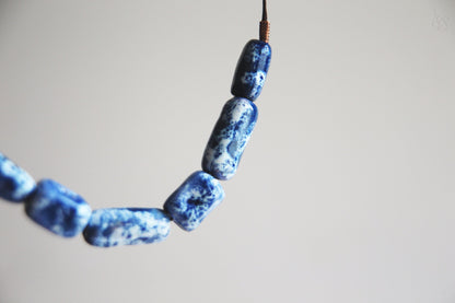 Sea Foam / Ceramic Necklace and Earrings