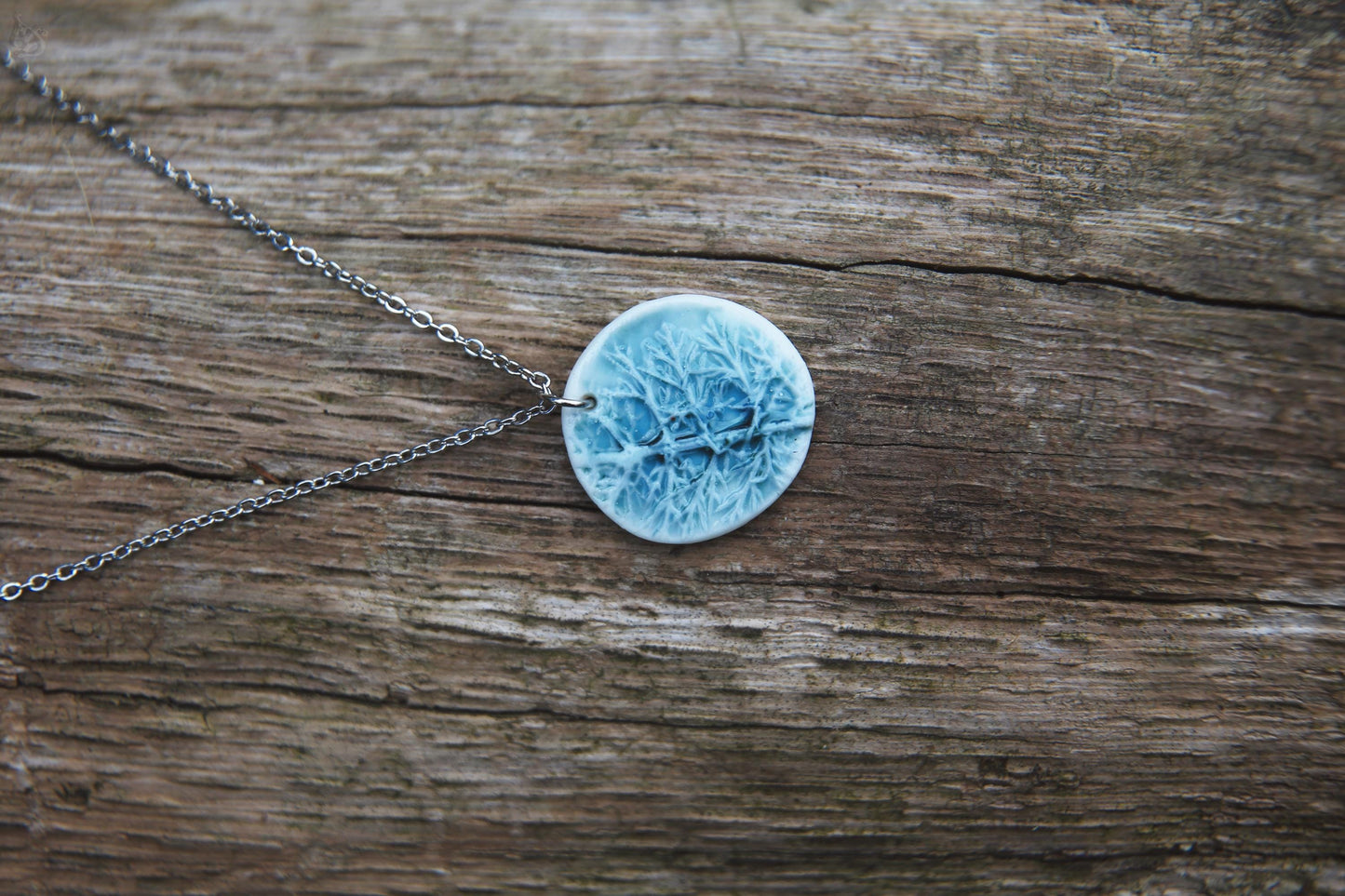 Petite prairie / Porcelain pendant