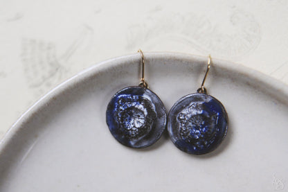 Margins / Black Clay Ceramic Earrings