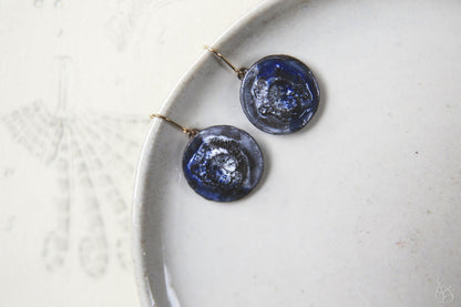 Margins / Black Clay Ceramic Earrings