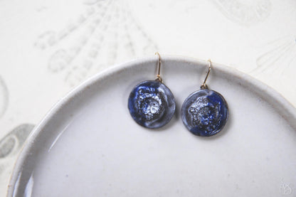 Margins / Black Clay Ceramic Earrings