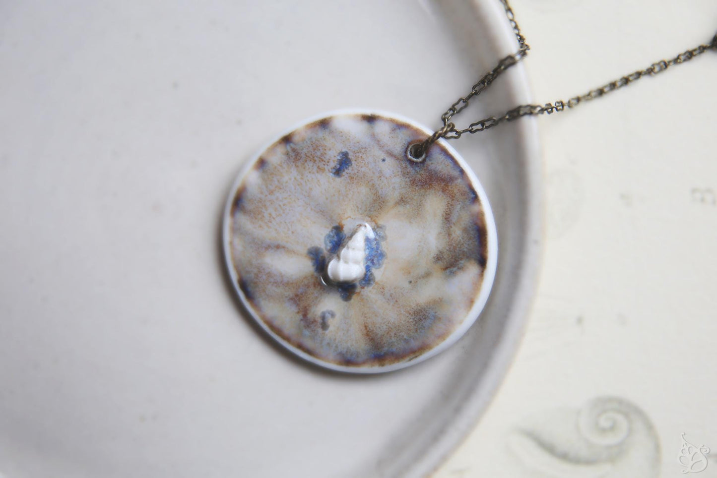 Wentletrap / Porcelain Pendant