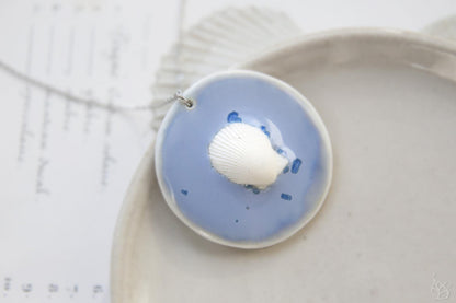 Lilac Sea / Porcelain Pendant
