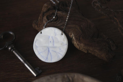 Rain and Roots / Porcelain Pendant