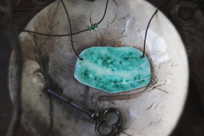 Light Through The Meadow / Porcelain Pendant
