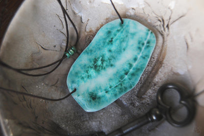 Light Through The Meadow / Porcelain Pendant