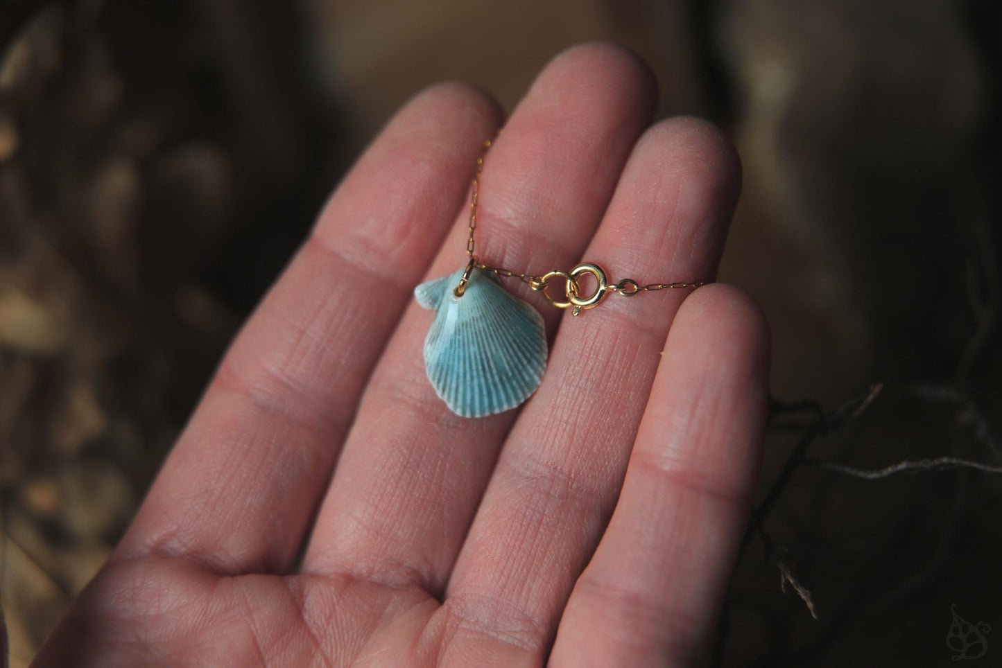 Lagon Bleu / Porcelain Pendant