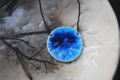 Blue Summit / Porcelain Necklace