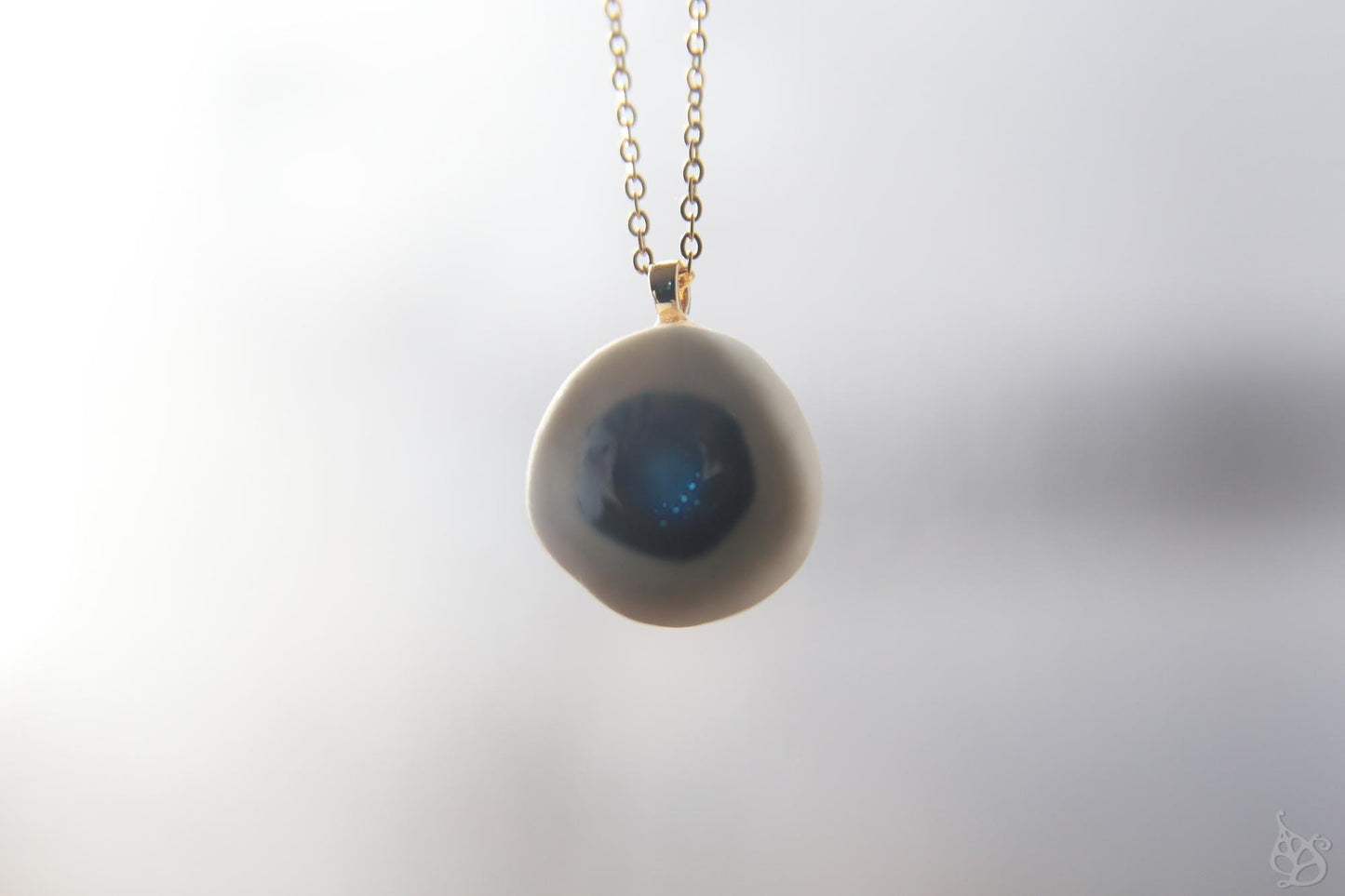 Ocean Deep / Porcelain Pendant