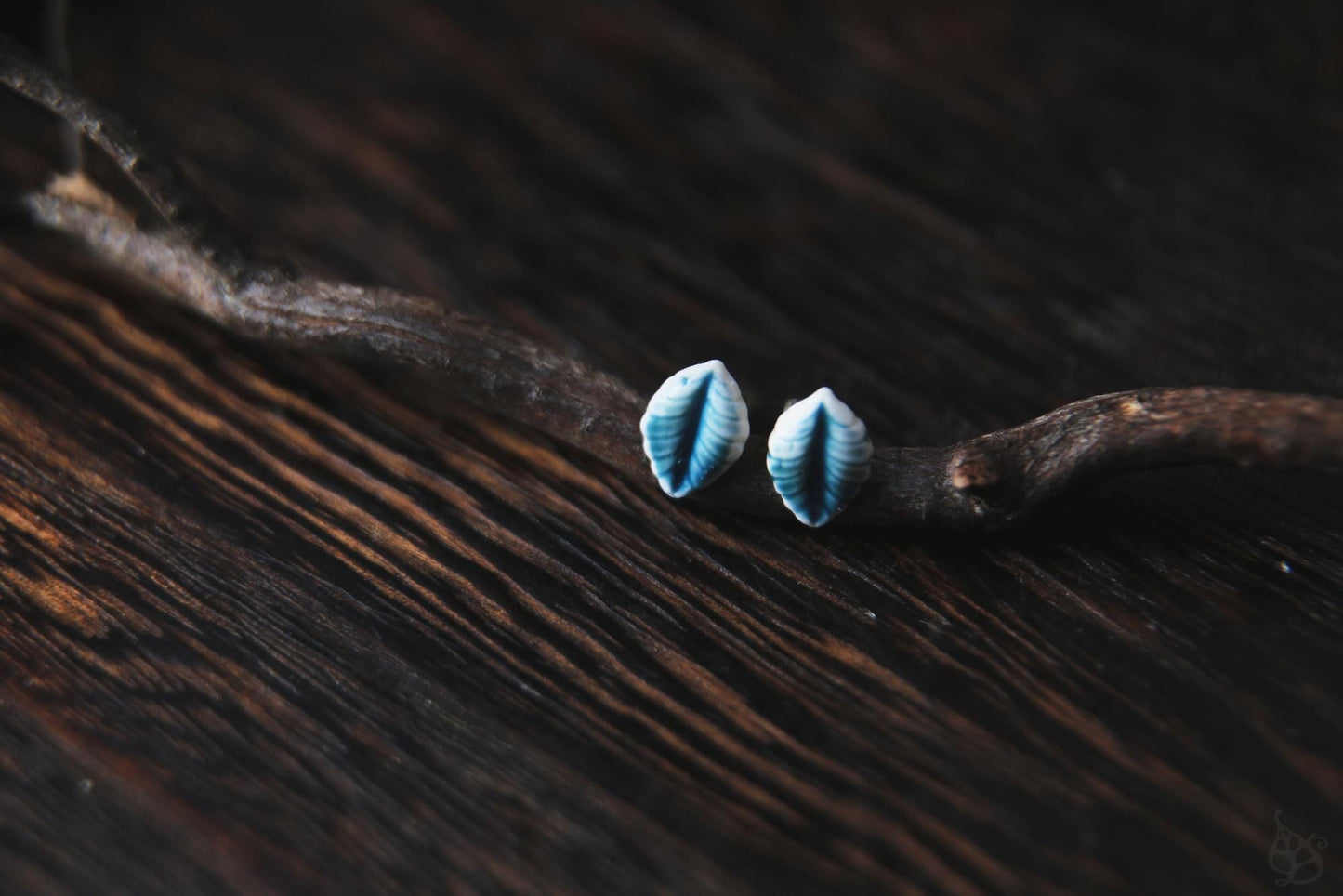 Acanthus / Porcelain Stud Earrings