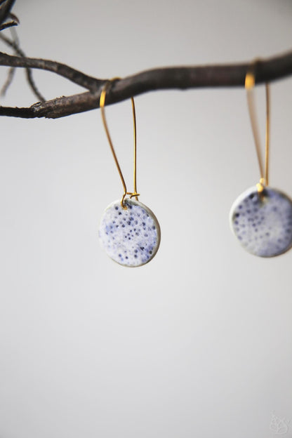 Cobalt / Porcelain Earrings