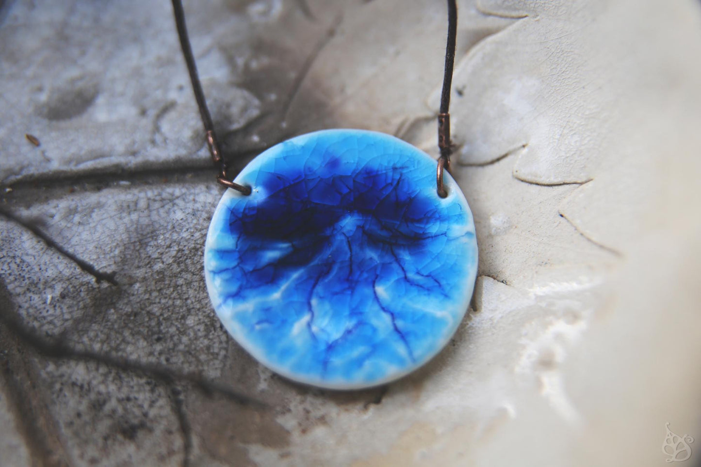 Blue Summit / Porcelain Necklace