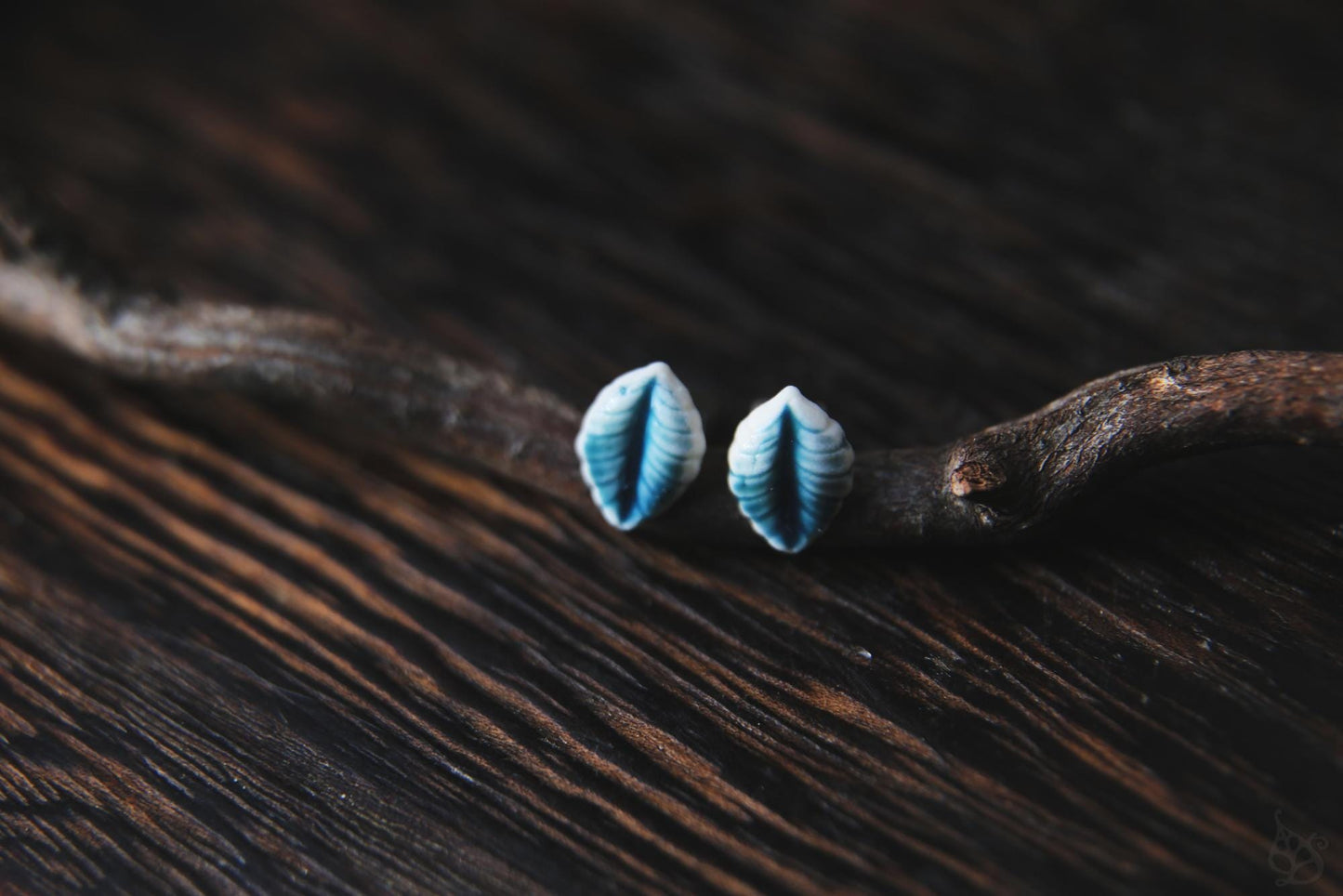 Acanthus / Porcelain Stud Earrings