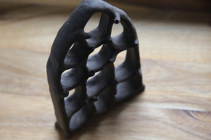 The View / Black Clay Ceramic Curiosity Cabinet