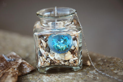 Aod an Emrodez / Twin necklaces with sand from Cancale