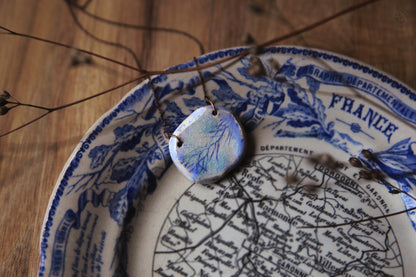 St Malo Tide / Ceramic Pendant