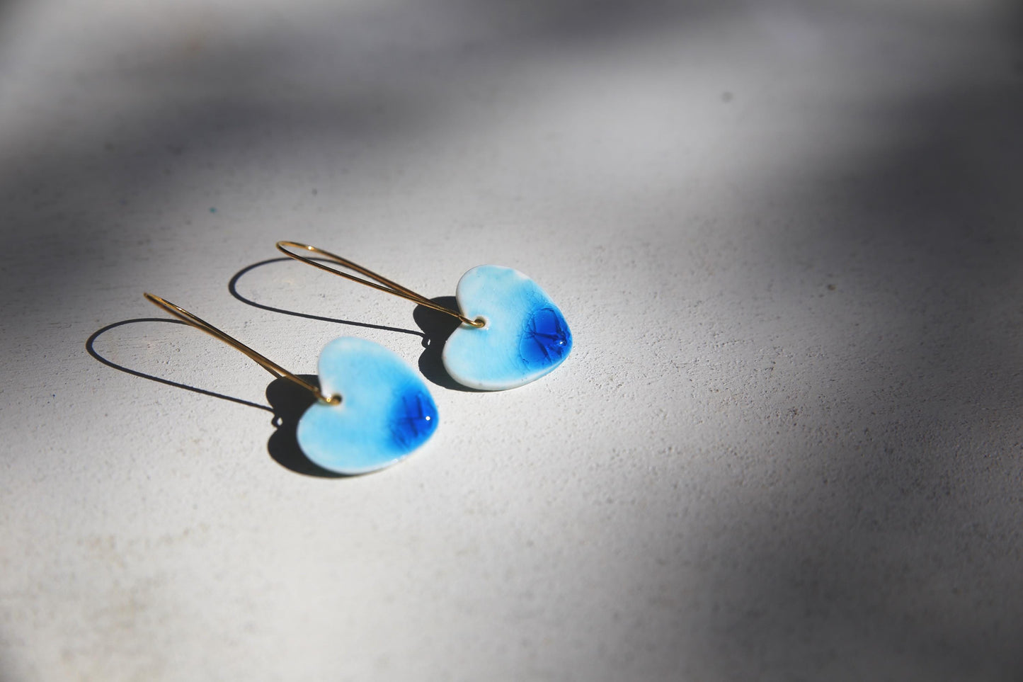 Porcelain Hearts / Earrings and Pendant