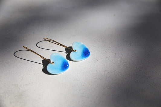 Porcelain Hearts / Earrings and Pendant