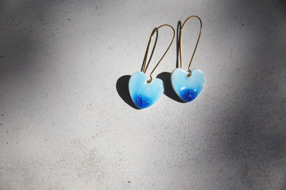 Porcelain Hearts / Earrings and Pendant