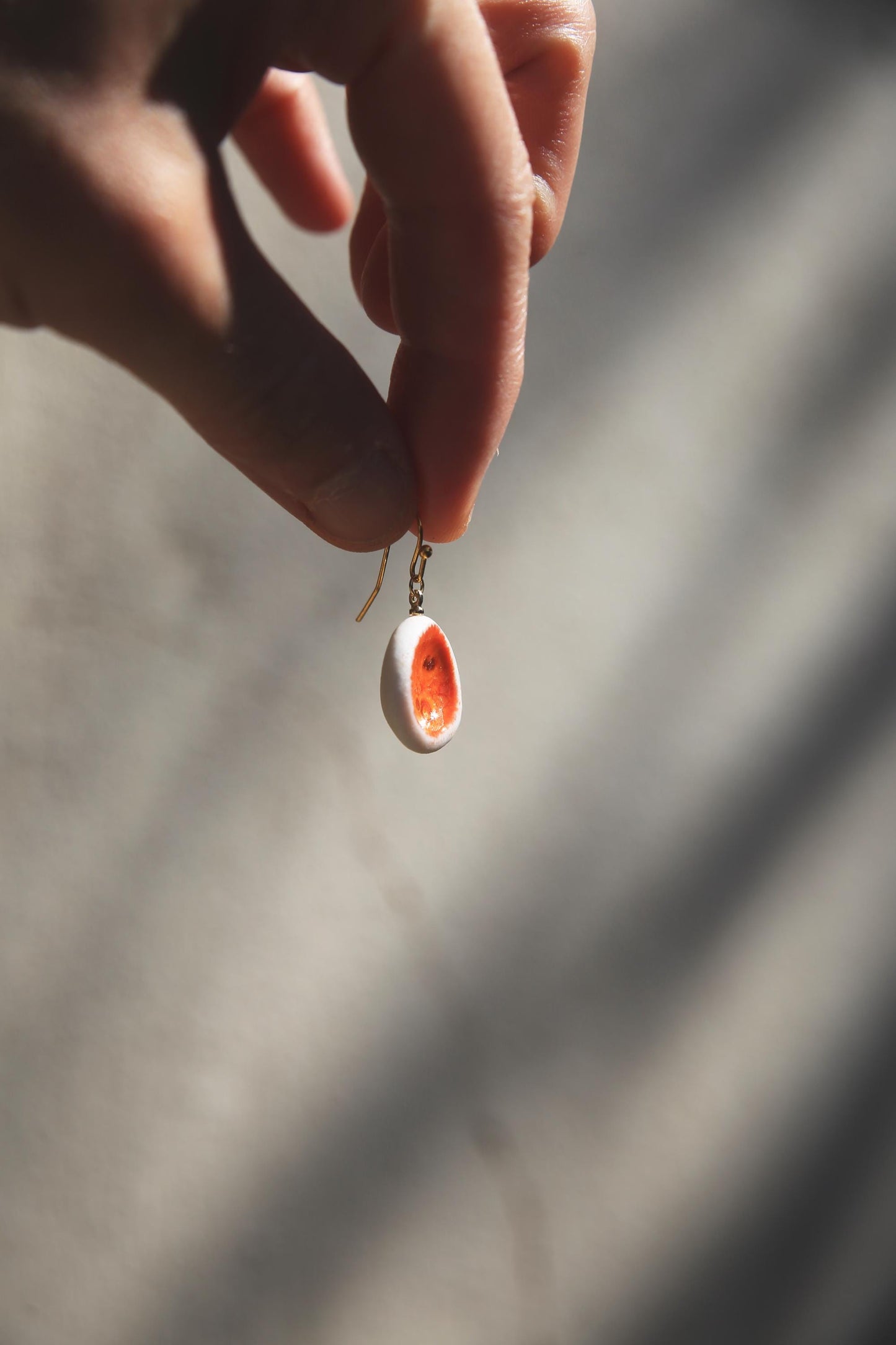 Tangerines / Porcelain Earrings