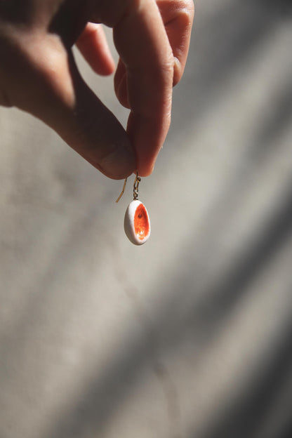 Tangerines / Porcelain Earrings