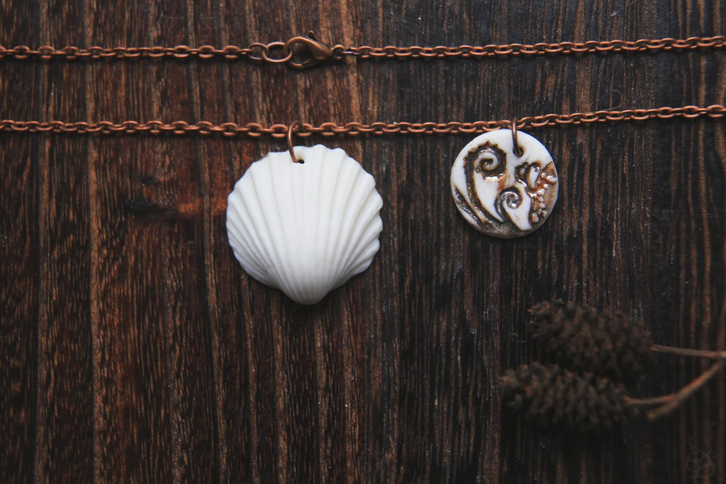 Sea Charms / Porcelain Necklace
