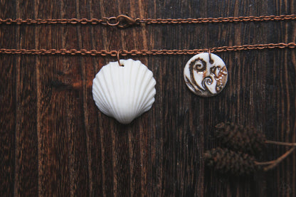 Sea Charms / Porcelain Necklace