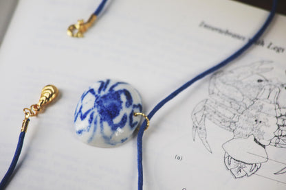 Brachyura / Porcelain Earrings and Necklace