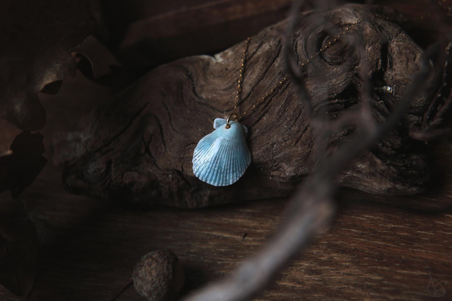 Lagon Bleu / Porcelain Pendant