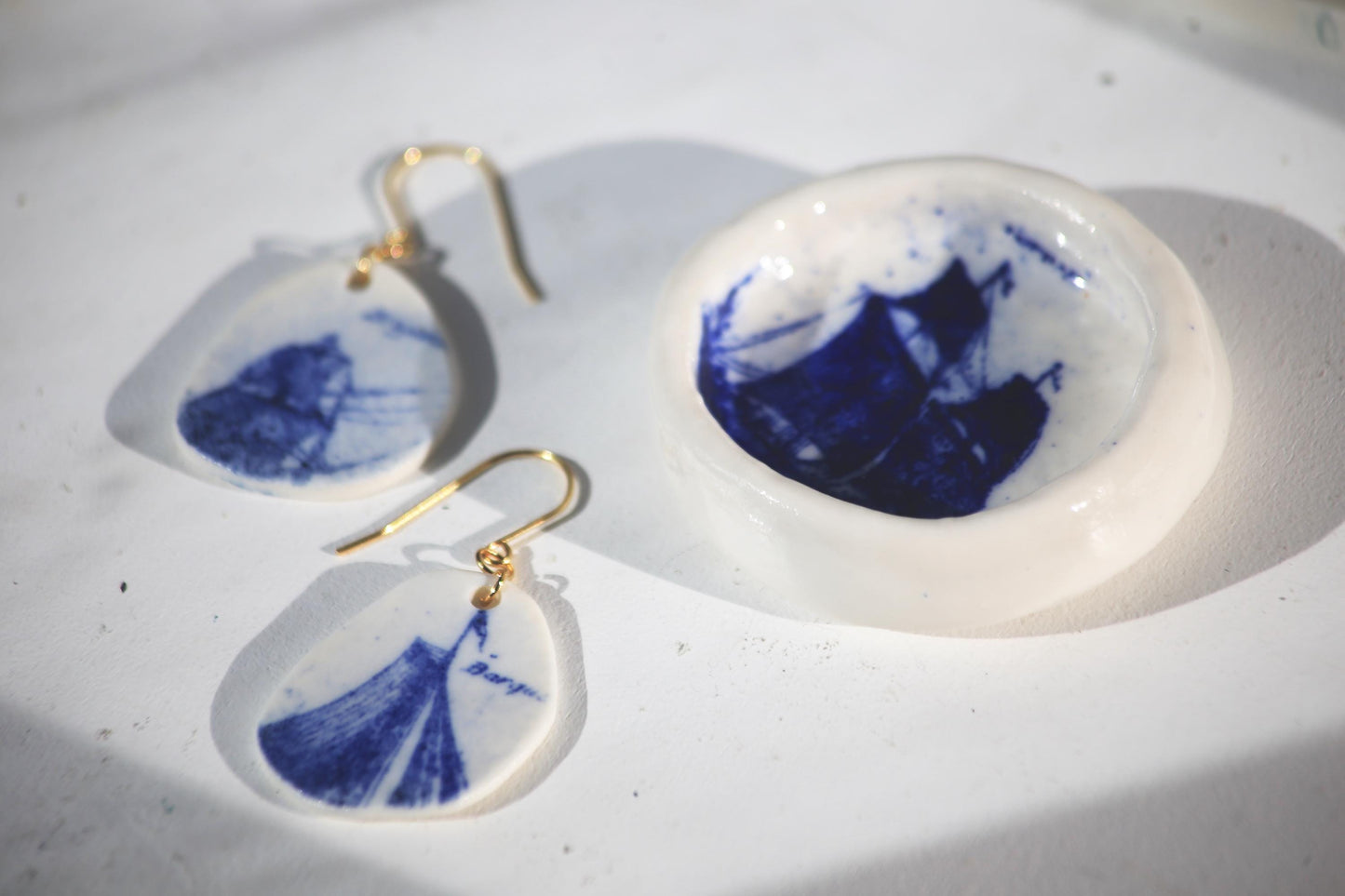 The Fleet / Porcelain Earrings