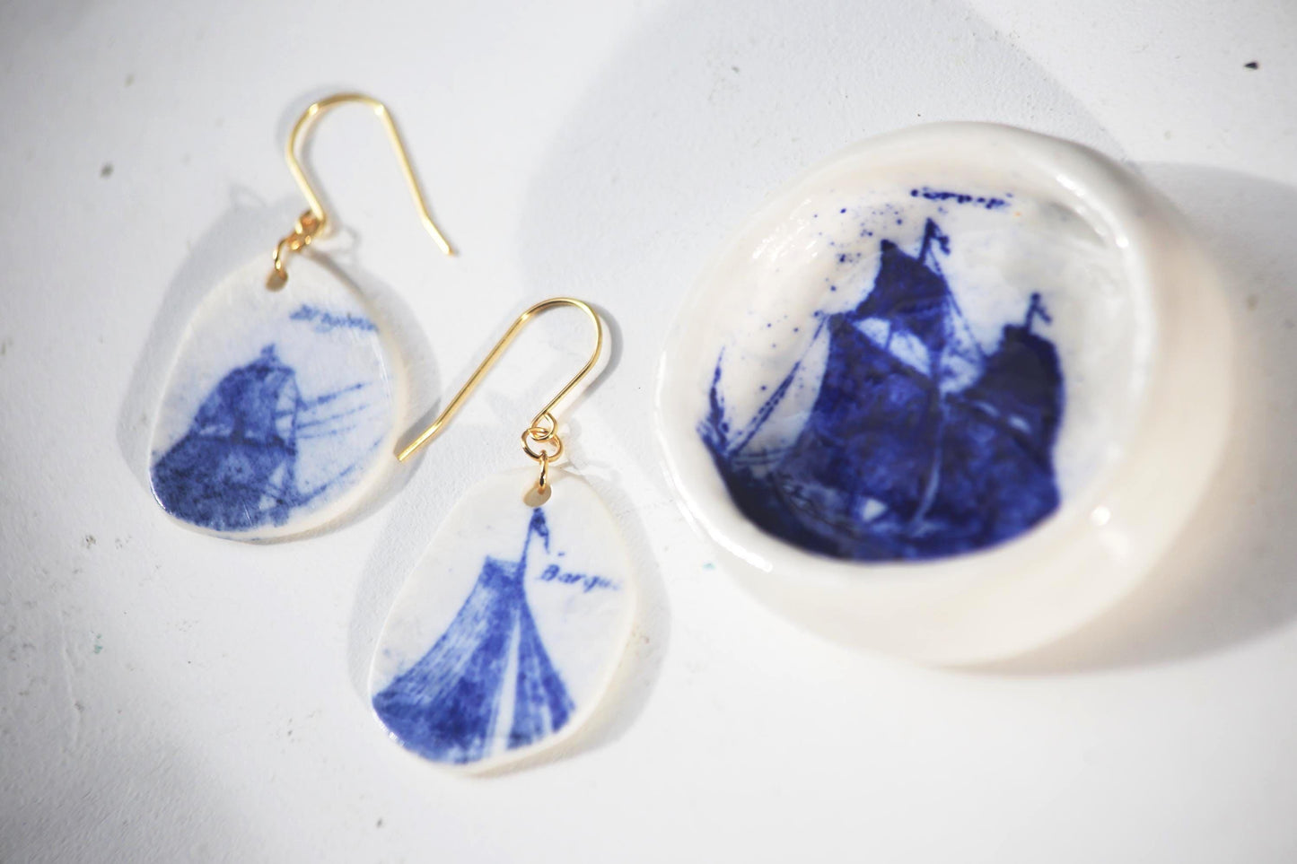 The Fleet / Porcelain Earrings