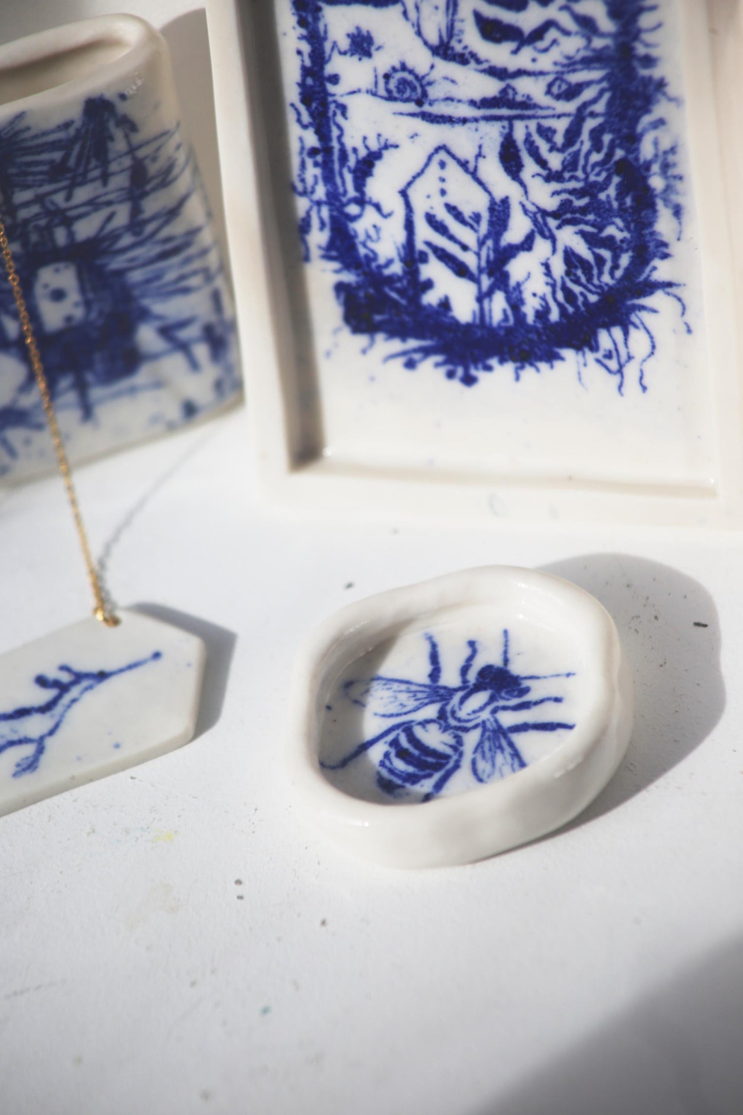 Apis / Tiny Porcelain Dish