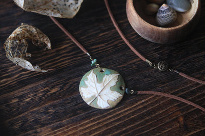 Patina Grapevine / Porcelain Earrings and Necklace