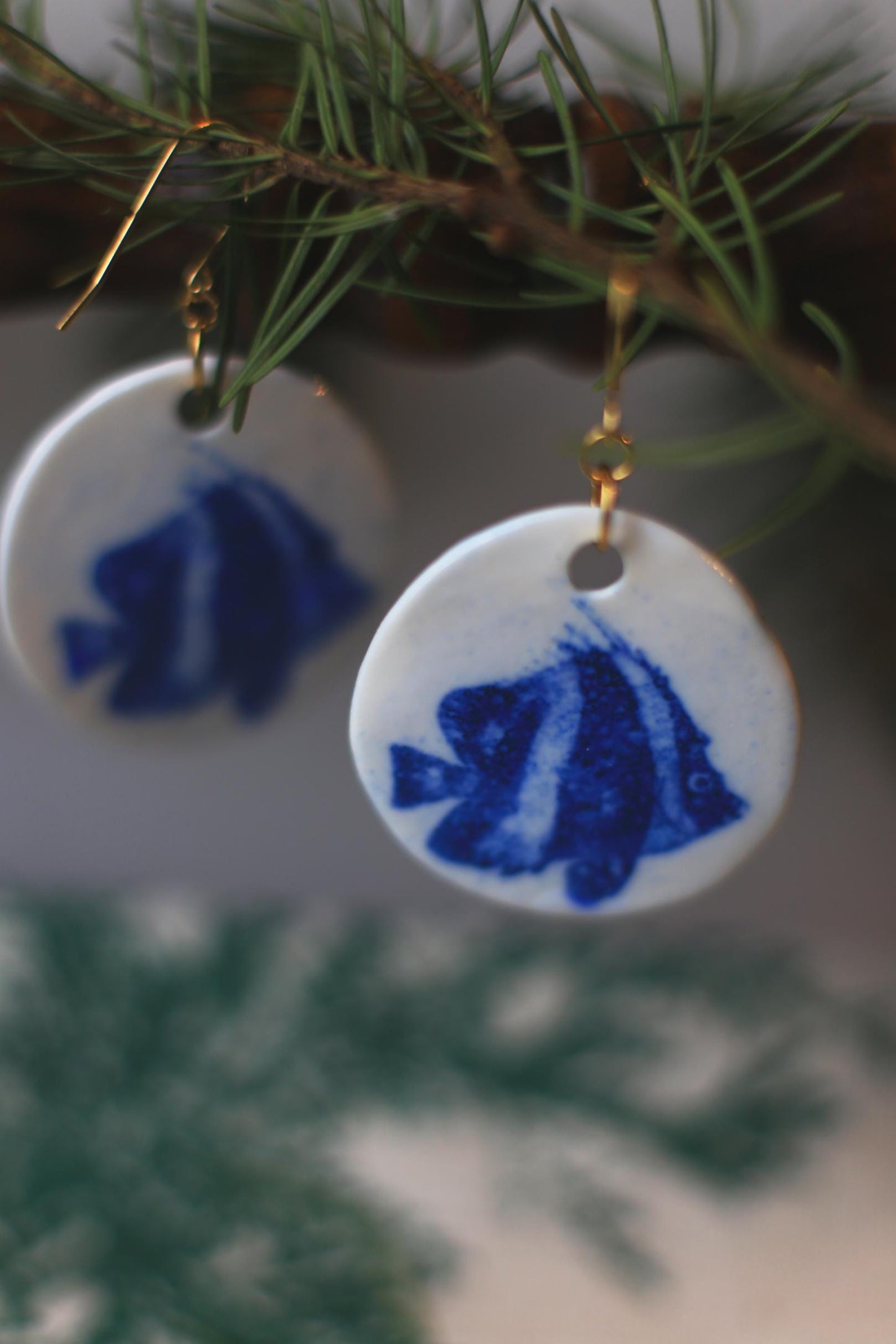 Monoceros / Porcelain Earrings