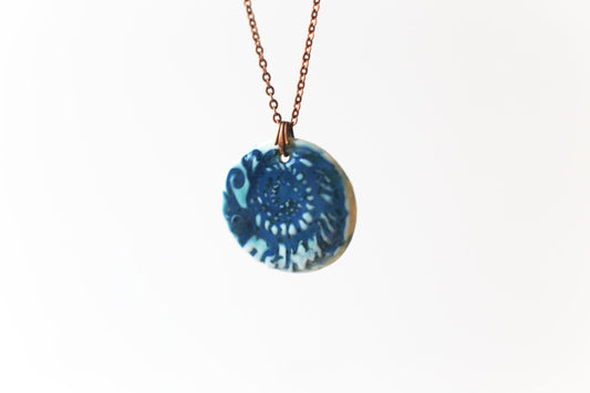 Twirled / Porcelain Pendant