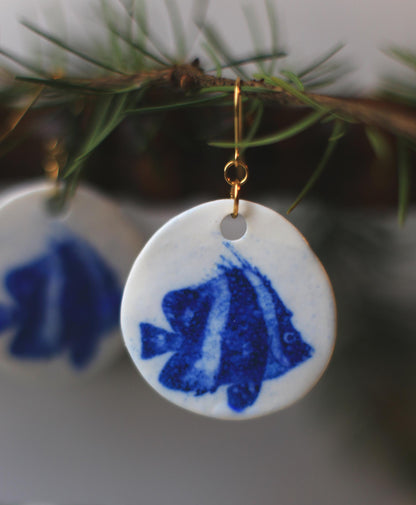 Monoceros / Porcelain Earrings