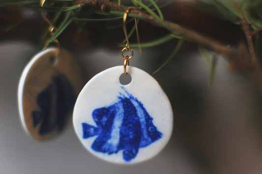Monoceros / Porcelain Earrings