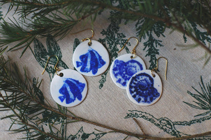 Monoceros / Porcelain Earrings