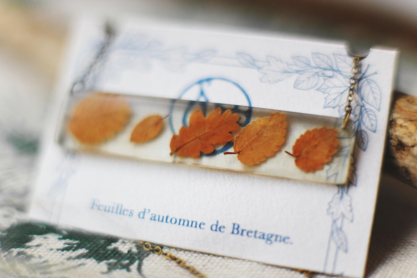 Foliage Dance / Fallen Leaves from Brittany / Pendants